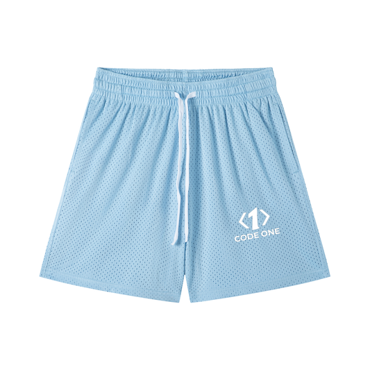 Mesh Drawstring Shorts