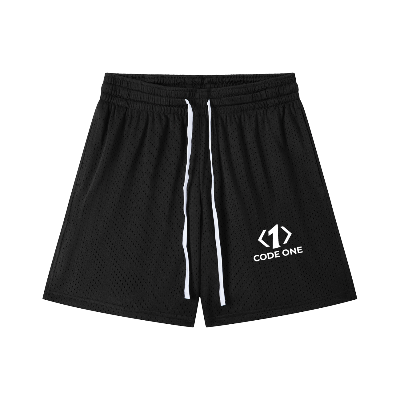 Mesh Drawstring Shorts